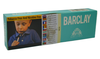 Barclay [ Milk ] Cigarettes,10Box/20 200 Herbal Cigarettes