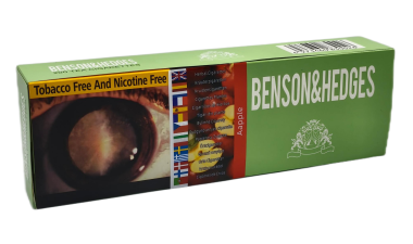 Benson & Hedges [ Aapple ] Cigarettes,10Box/20 200 Herbal Cigarettes