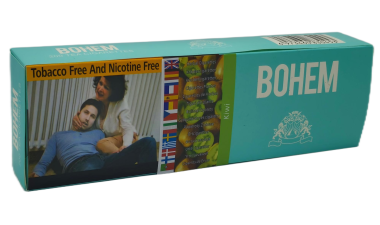 Bohem [ Kiwi ] Cigarettes,10Box/20 200 Herbal Cigarettes