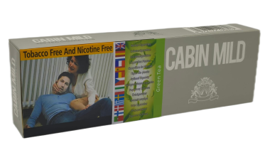 Cabin Mild [ Green Tea ] Cigarettes,10Box/20 200 Herbal Cigarettes