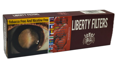 Liberty Filters [ Strawberry ] Cigarettes,10Box/20 200 Herbal Cigarettes