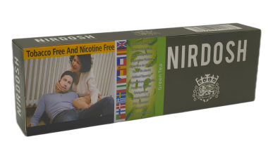 Nirdosh [ Green Tea ] Cigarettes,10Box/20 200 Herbal Cigarettes