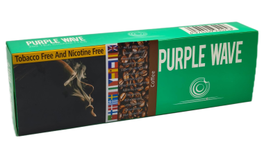 Purple Wave [ Coffee ] Cigarettes,10Box/20 200 Herbal Cigarettes