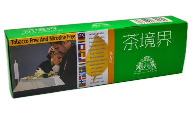 茶境界 [ Mango ] Cigarettes,10Box/20 200 Herbal Cigarettes